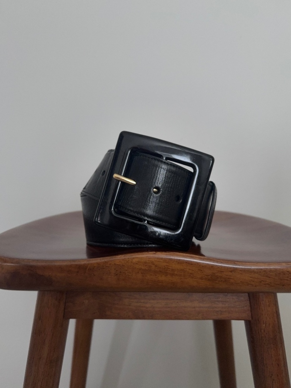 Vintage YSL Wide Leather Waist Belt